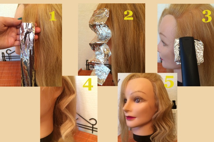 Comment faire des boucles avec un fer à lisser. Instruction étape par étape