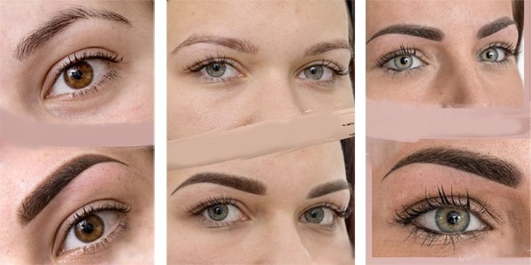 Sourcils poudrés. Qu'est-ce que c'est, photos avant et après le tatouage, technique de pulvérisation, combien de temps dure-t-il