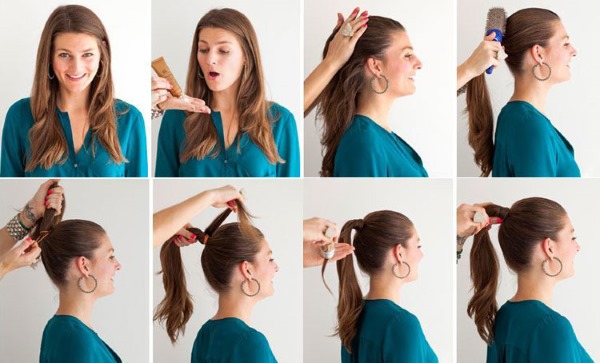 Coiffures collectées pour cheveux moyens. Photo comment vous préparer pour chaque jour, remise des diplômes, mariage