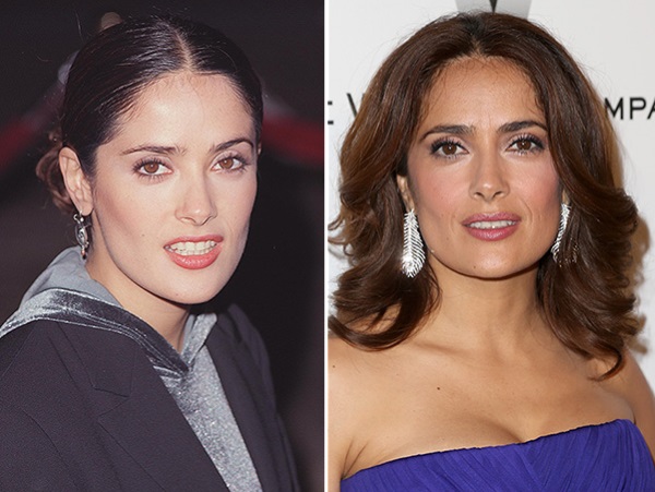 Salma Hayek. Des photos dans sa jeunesse, sur la plage, en lingerie, au quotidien. Chirurgie plastique