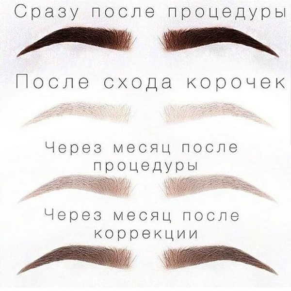 Époussetage poudreux des sourcils. Qu'est-ce que c'est, comment est-ce fait, le prix du maquillage permanent, du microblading, du tatouage. Commentaires