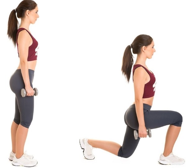 Exercices pour le muscle grand fessier pour une femme au gymnase, à la maison. Technique, photo