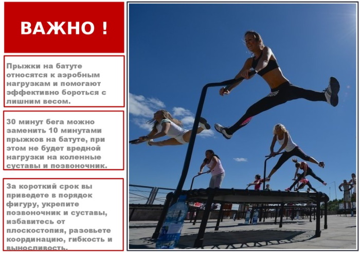 Fitness sur trampolines. Avis, contre-indications, avantages et inconvénients, photos