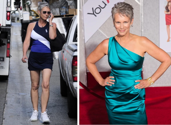 Jamie Lee Curtis. Les photos sont chaudes dans leur jeunesse, maintenant, en maillot de bain, en plastique