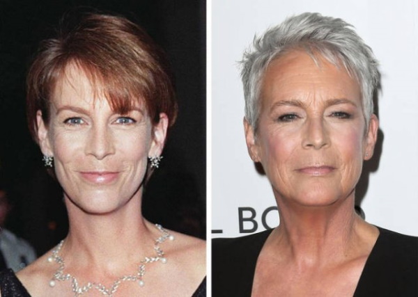 Jamie Lee Curtis. Les photos sont chaudes dans leur jeunesse, maintenant, en maillot de bain, en plastique