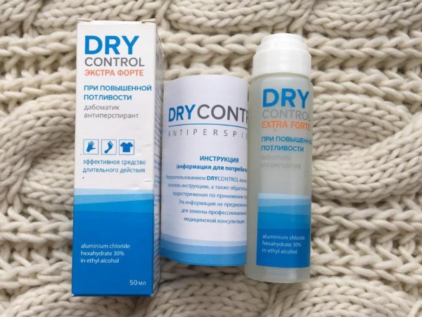 Déodorants Dry Control Forte, Extra Forte. Avis des médecins, mode d'emploi