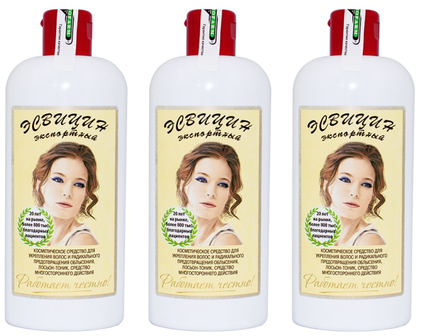 Lotion tonique d'exportation Esvicin pour les cheveux. Commentaires