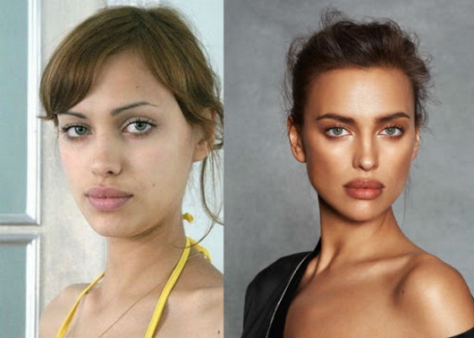 Irina Shayk. Hete foto's in een badpak, voor en na plastische chirurgie, biografie